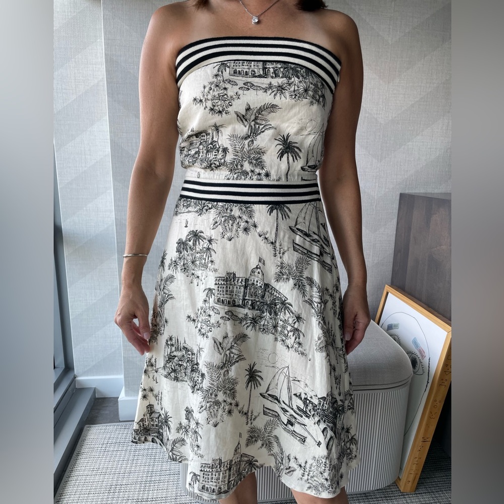 Tommy Bahama sleeveless toile print dress